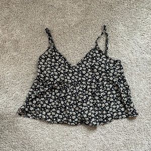SHEIN Frenchy Ditsy Floral Peplum Cami Top